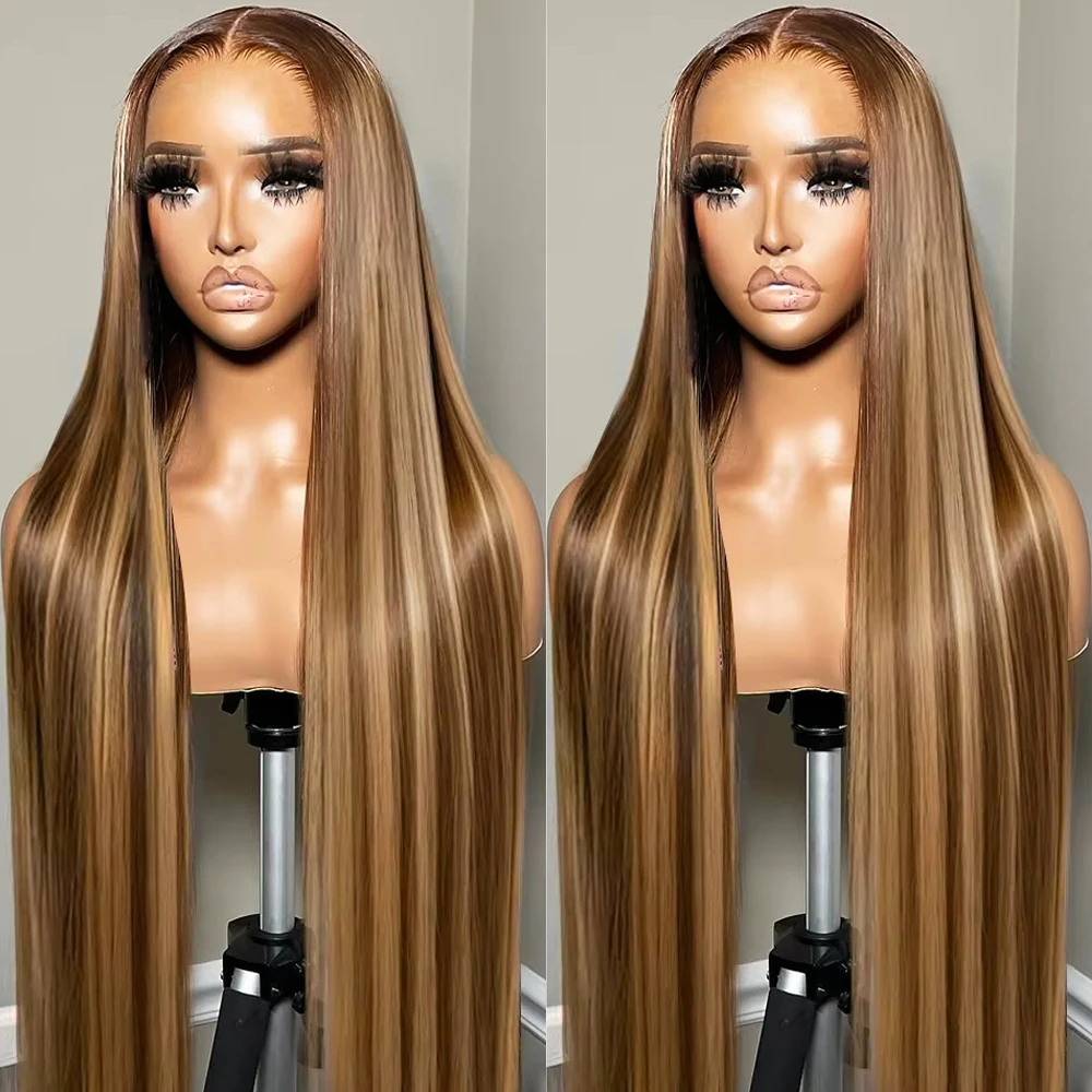 

Накладные парики из натуральных волос Highlight Bone Straight 13x4 с кружевной передней частью для женщин, предварительно прорезанные, медово-русого цвета, 13x6 с кружевной фронтальной частью