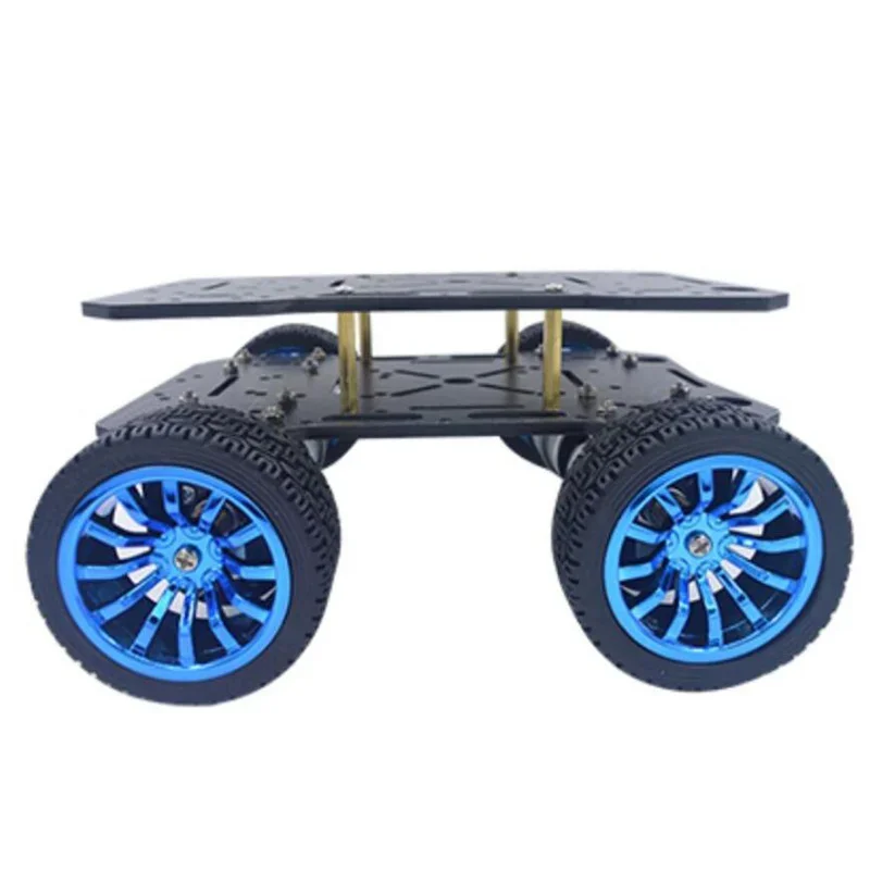 Kit de Châssis de Voiture Intelligente VersiRobot à 4 Roues, Moteur à Engrenage CC, Évitement d'Obstacles, 520, 370