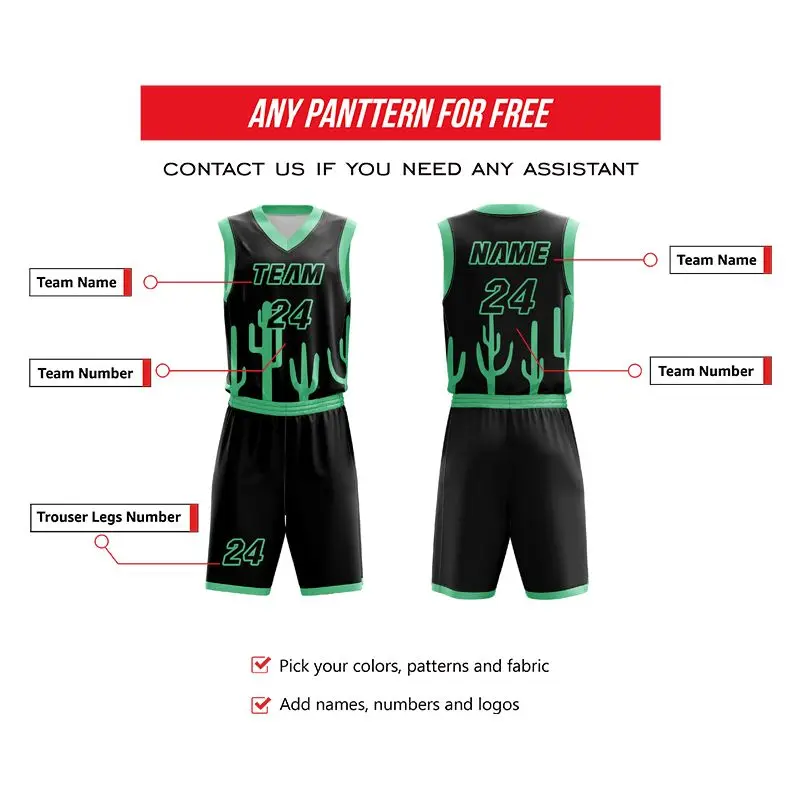 

Custom Print Men Kids Basketball Jersey Sets College Tracksuits Breathable Uniforms Girls Boys Sports Clothing