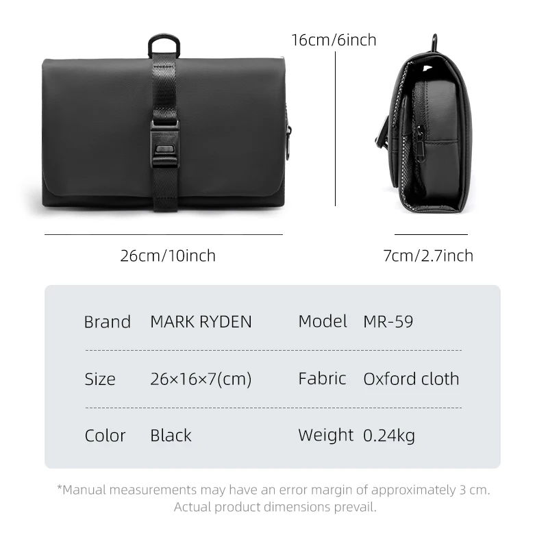 MARK RYDEN Hanging Travel Toiletry Bag, Foldable Water-Resistant Dopp Kit with Hidden Hook image 6