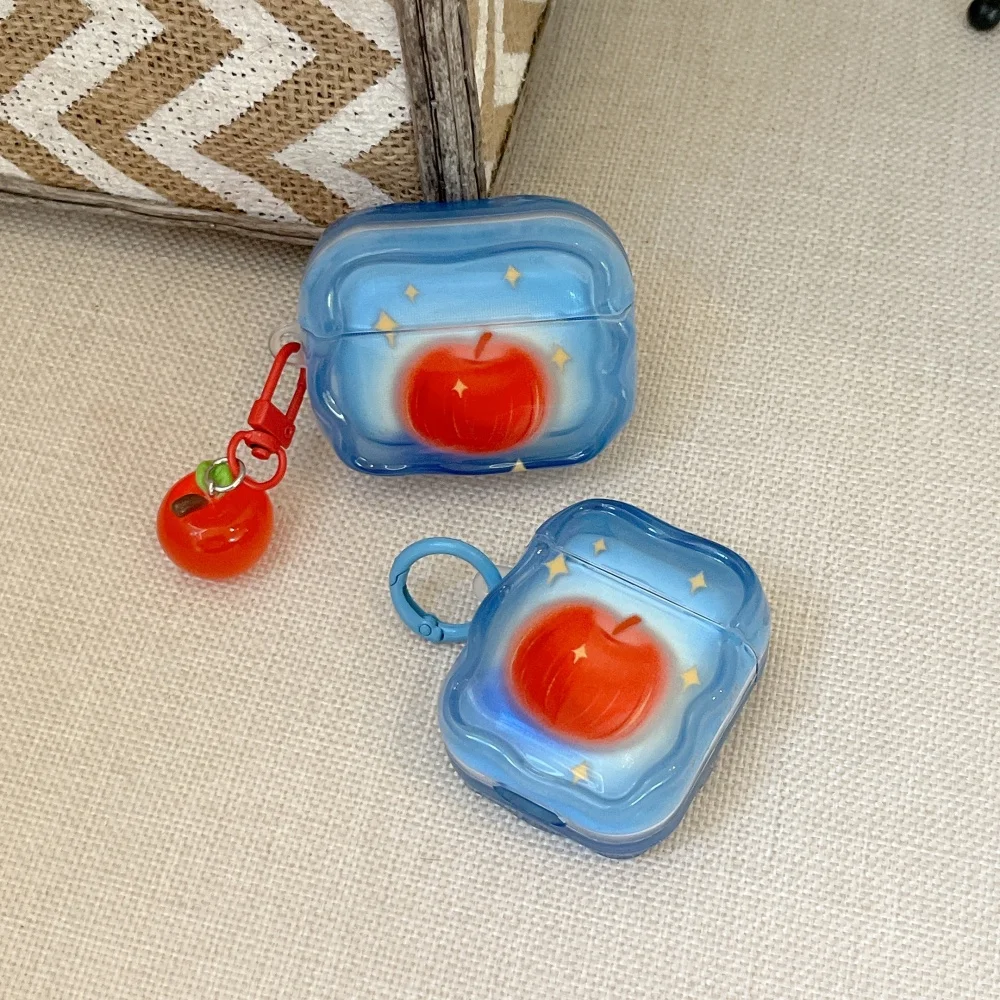 

Cute oil painting shiny Apple earphone protective case, suitable for AirPods 4/3/2 Pro/2/4, new shockproof protective case