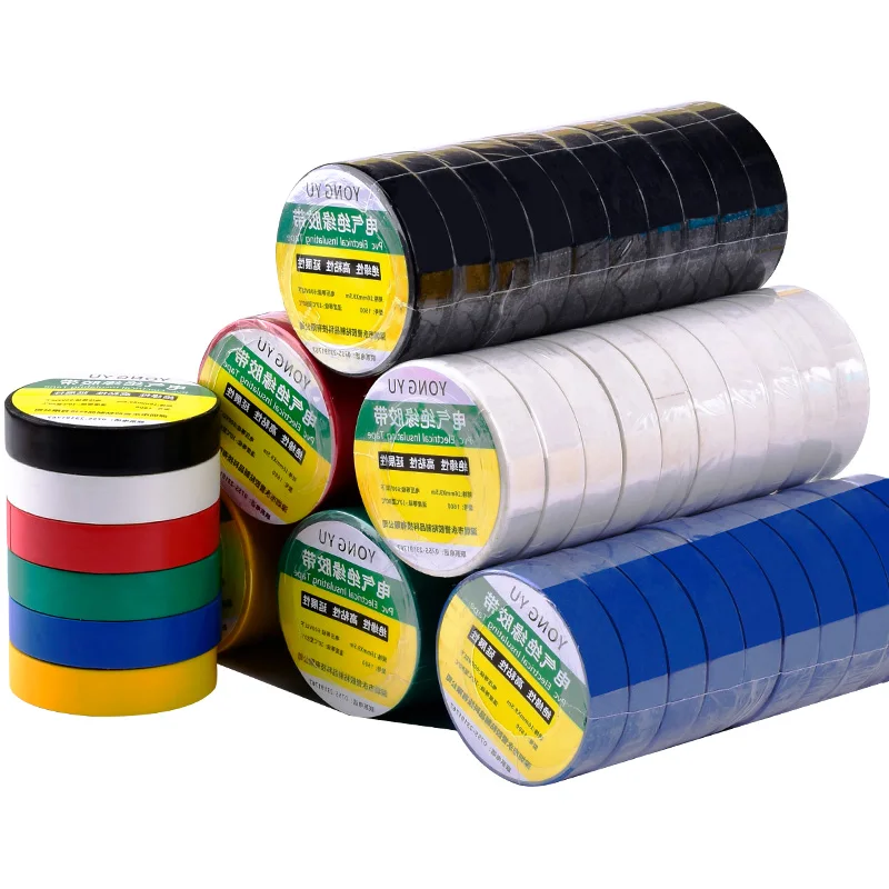 10 Rolls of Black Electrical Tape, High-Temperature Resistant Plastic Insulating Tape, Suitable for Store Use