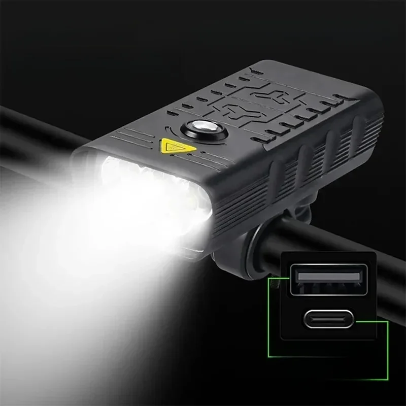 AliExpress NONE Bright Bicycle Light LED Front USB Rechargeable Mountain Bike Lamp Bright Bike Headlight MTB Flashlight Cycling Scooter