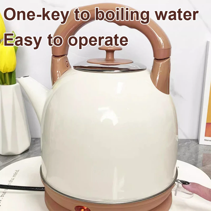 Long Spout Electric Kettle 4L Large Capacity Stainless Steel Teapot Quick Heating Boiling Pot Automatic Power-off Heating Boiler