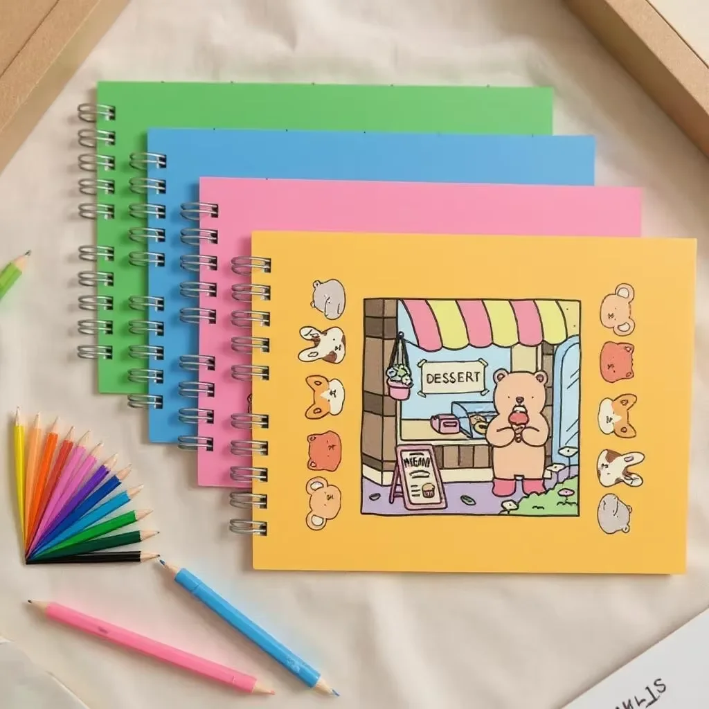 كتاب تلوين بوبي جودز مع 50 ورقة فاخرة 180 جرام |   تصاميم الأطفال والكبار للاسترخاء المضاد للإجهاد