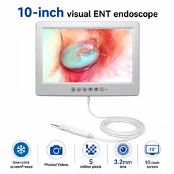 Endoscope Equipment HD Visual Ear Cleaning Instrument Smart Device Camera 3.2mm 10 Inch Ear Pick Otoscope Inspection Tools