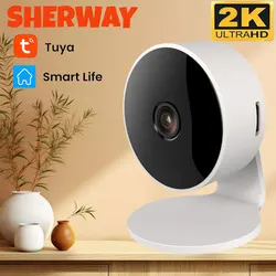2K 4MP Tuya WiFi Mini Camera Indoor Wireless IP Security Surveillance Camera IR Night Vision AI Detect Home Baby Pet Monitor Cam