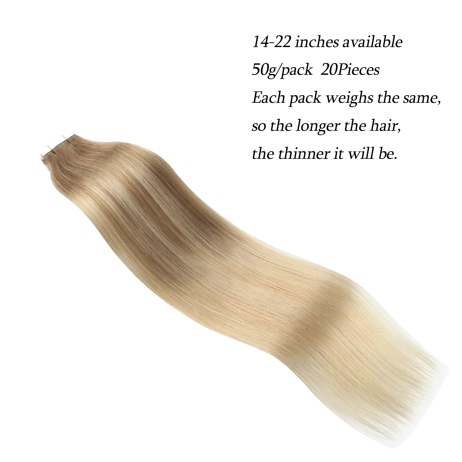 Sixstarhair 20 шт. лента для наращивания настоящих человеческих волос 50 г 14/16/18/20/22 дюймов лента для наращивания волос человеческие волосы в волосах для женщин