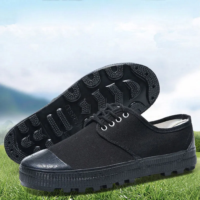 Jiefang Shoes Men And Women Outdoor Rubber Shoes Farmland Shoes Wear-Resistant Training Shoes Labor Insurance Work Shoes