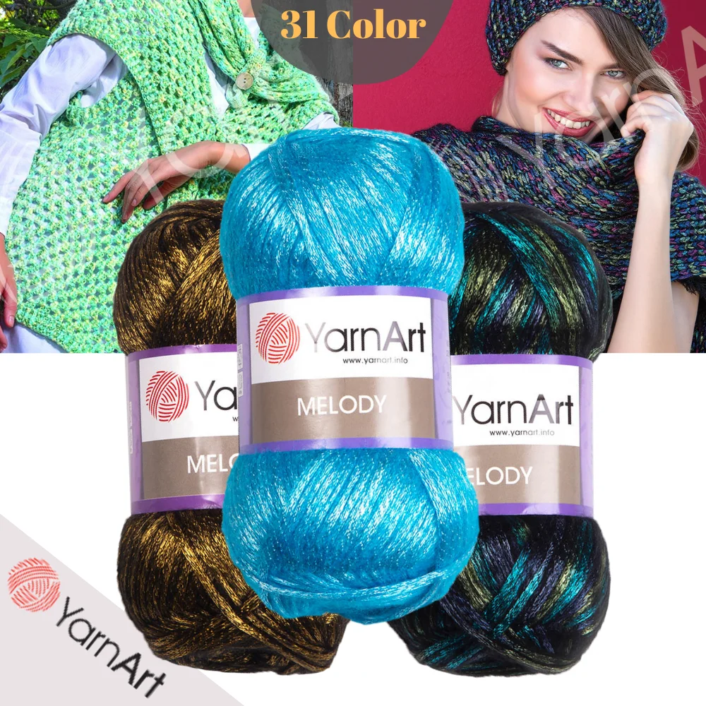 YarnArt Melody Wool  Yarn - 31 Color Options - 230 Meters (100gr) - Acrylic - Polyamide - Blouse - Scarf - Shawl - Cardigan - Sweater -Vests - Middle - Soft - Accessory - DIY -MADE IN TURKEY