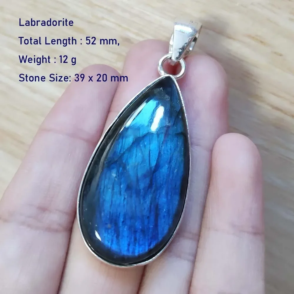 هدية مجوهرات نسائية أصلية من اللابرادوريت #1