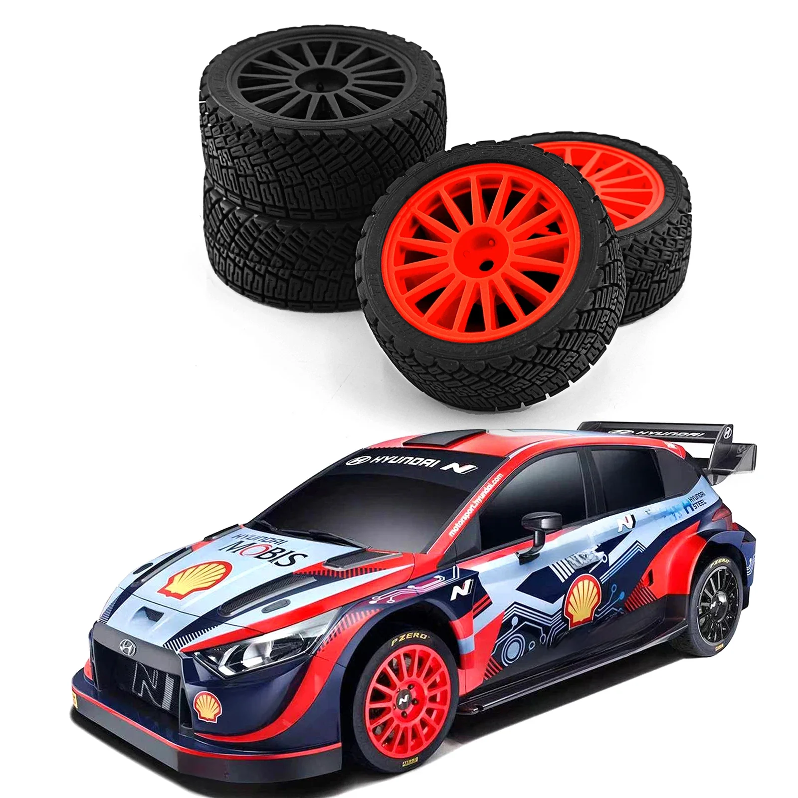 Pneu de voiture de course RS 1/10 RC, roue en plastique pour Tamiya TT01 TT02 XV01 TA06 PTG2 HPI KYOSHO WR8 HSP, pièce de mise à niveau