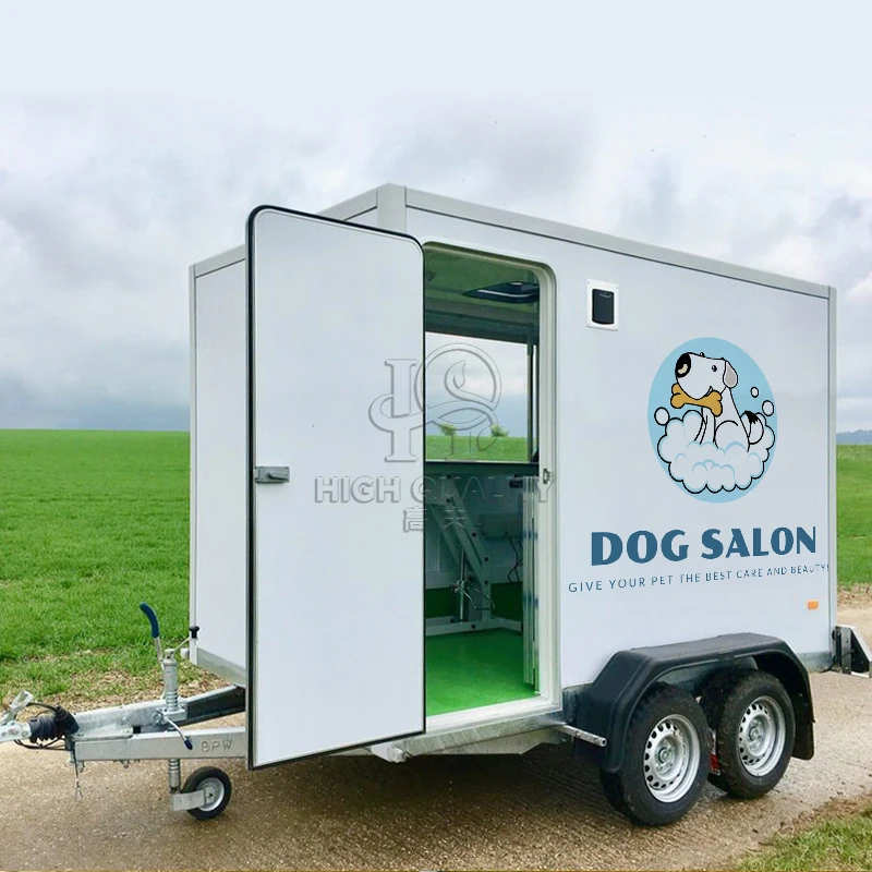 

Mobile Dog Grooming Trailer Pet Washing Station Van Dog Cat Bath Van Mobile Salon Custom Built Dog Cat Salon Truck for Small Biz