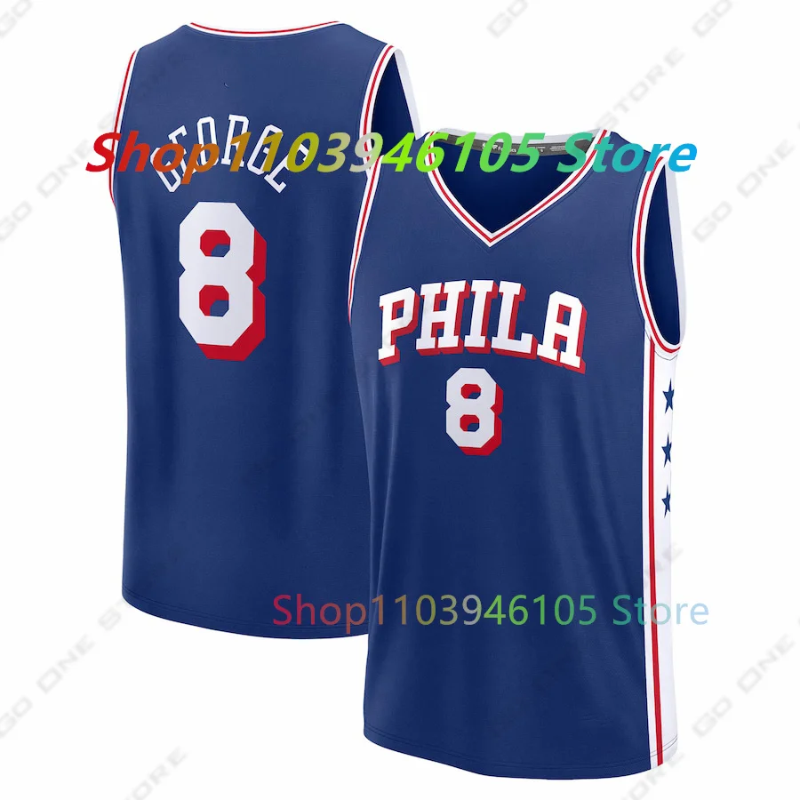 New PG Jerseys Kids Basketball Shirt Oversize Sports Training Phila Jersey Men and Women Quick Drying Sleeveless Shirts Tops