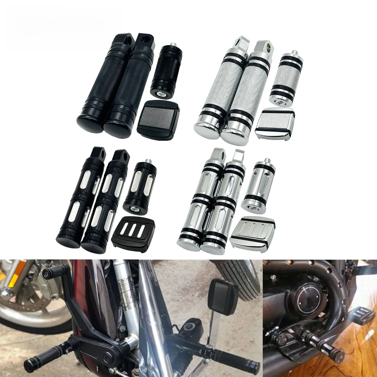 Couvercle de pédale de frein de moto, repose-pieds de levier de vitesse pour Harley Sportster 883 Dyna Softail Breakout Custom Street XG750