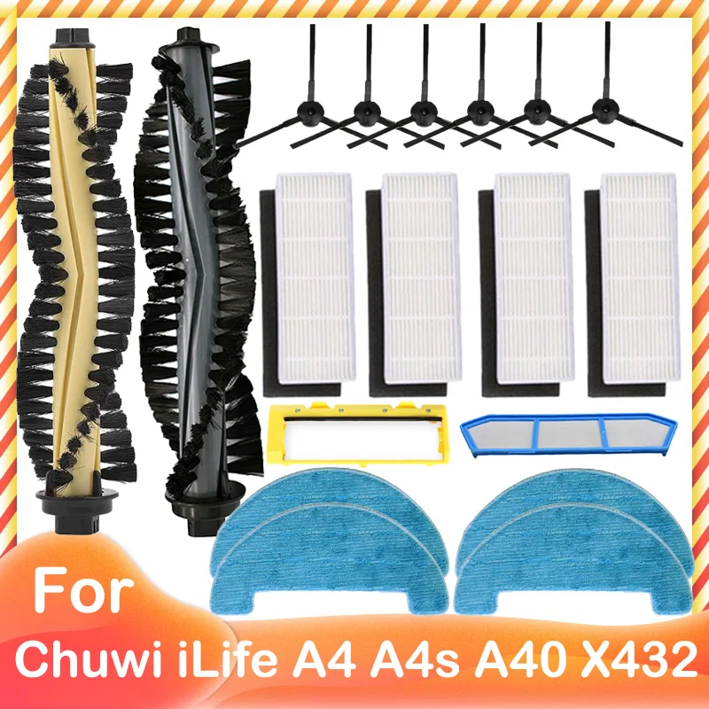 For Chuwi ILIFE A4 A4S A40 Polaris PVCR 0726 0826 0926 0726W 0833 Amibot Spirit ICE H2O Gutrend Style 220 Main Side Brush Filter