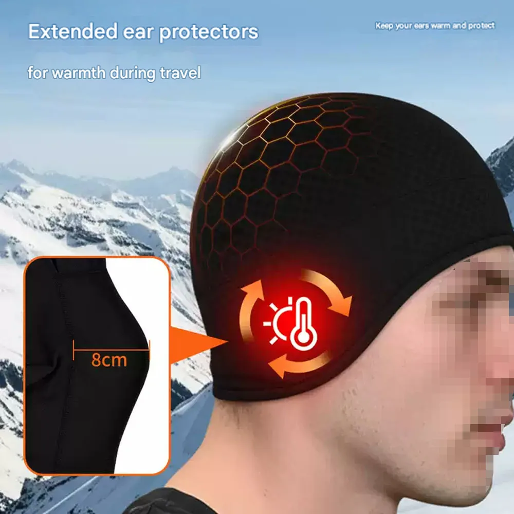 

Winter Lightweight Athletic Skull Cap Beanie, Uni Directional Sweat Transport Thermal Skull Cap, for Running Cycling Commuting