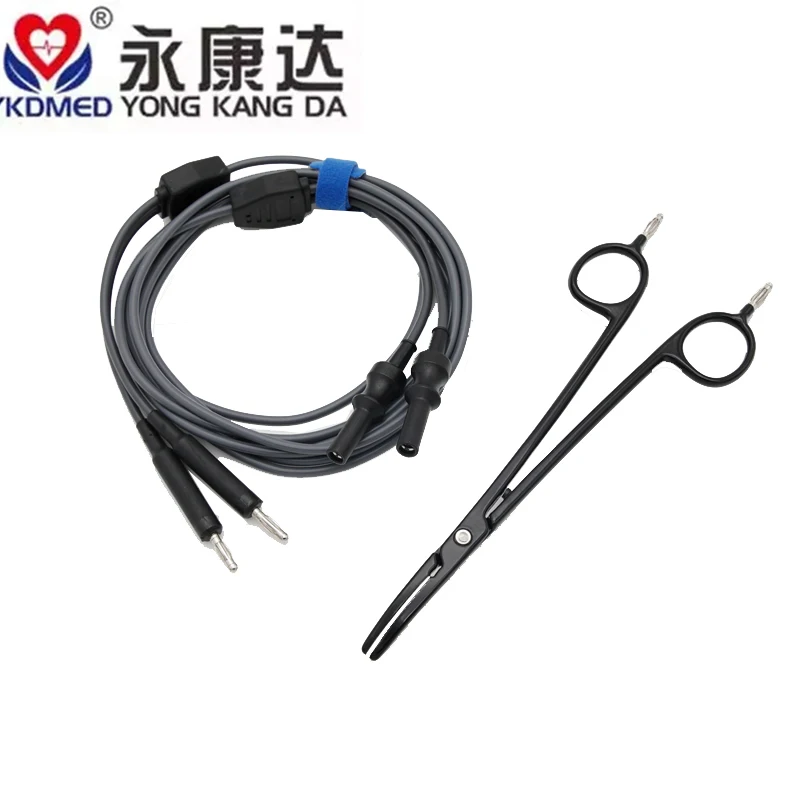 Bipolar Forceps Cable 4.0 Electrocoagulation Cable Bipolar Arterial Scissor Surgery Bipolar Forceps High Frequency Electrotome