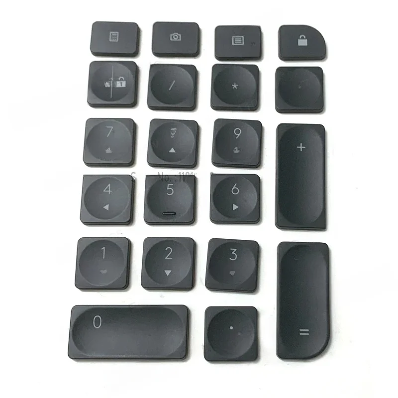 Zamienna Klawiatura Laptopowa KLAWISZ & Klipsy Do Logitech Craft MX Keys S Szaro-Czarny 2 3 4 5 6 7 8 9 0 Enter Nakładka Na Klawisz i Zawias — zdjęcie produktu 7