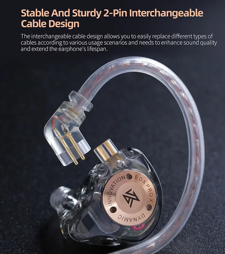 Kz Edge Pro X Microphone ، رأس مسطح