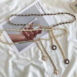 Chain Belts For Women Punk Style Metal Dress Gold Decoration Waist Chain Ladies Luxury Designer Brand Clothing Accessories