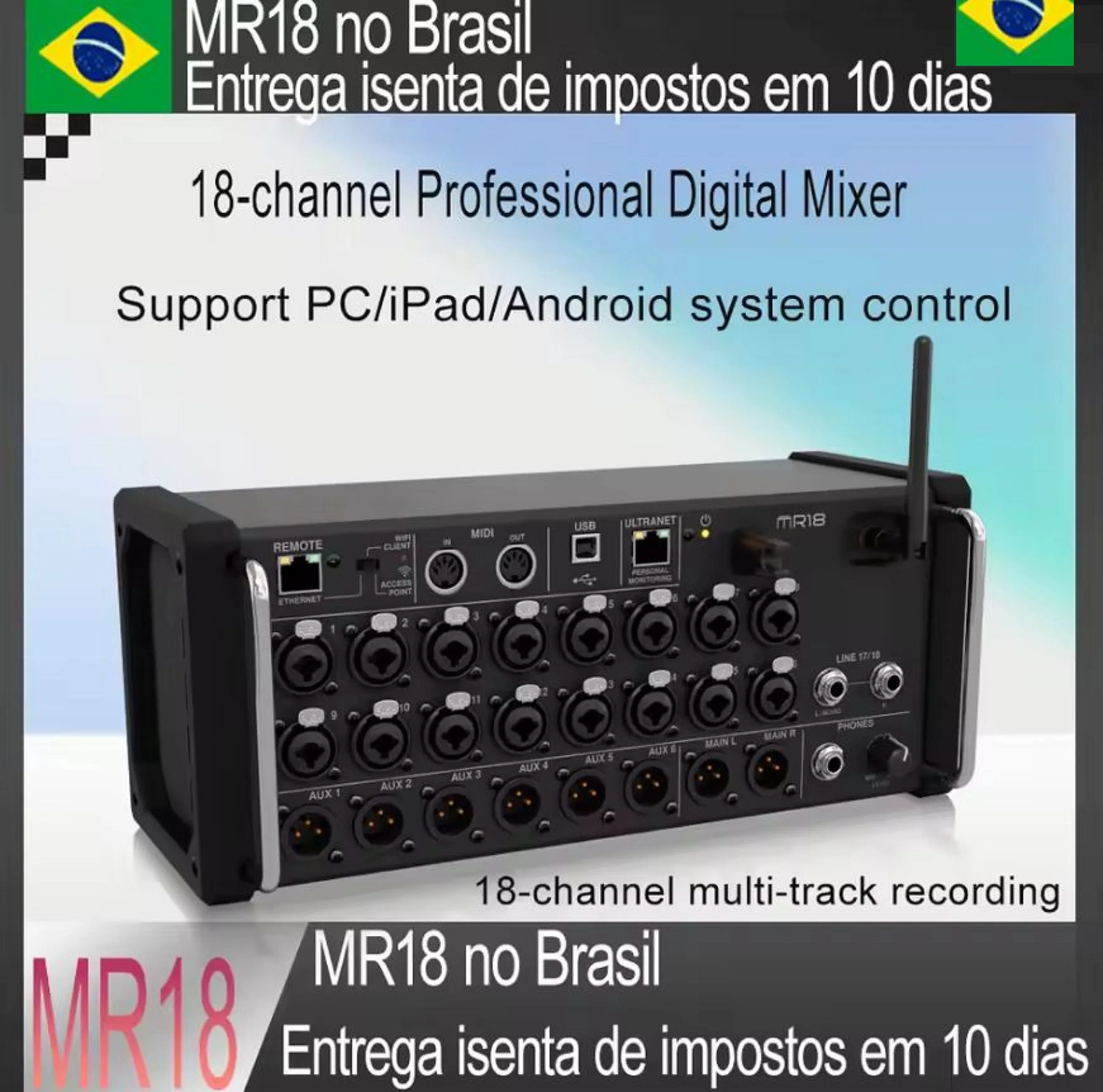 Mezclador Digital de estudio Dj, mesa de sonido multitraccia de Audio, consola de grabación de estudio de mezcla Digital