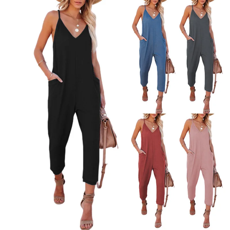 Loose Maternity Bib Pant Suspender Trouser Casual Female Women One-Piece Romper Overalls Strap Jumpsuit Streetwear Plus Size