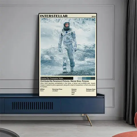 Retro Classic Movie Poster Aesthetic Scream Coraline Interstellar Dance Horror Old Film Vintage Canvas Print Wall Art Room Deco