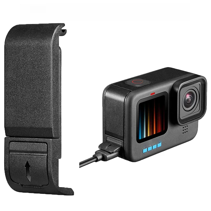 Couvercle latéral de remplacement pour batterie, couvercle de porte pour Gopro Hero Black 12 11 10 9, accessoires de caméra d'action amovibles
