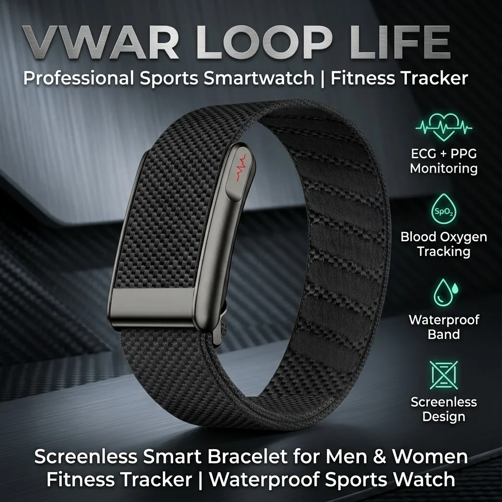 vwar-loop-life-ecg-smart-bracelet-fitness-tracker-ultra-light-blood-oxygen-pressure-uric-acid-blood-lipid-band-for-men-women