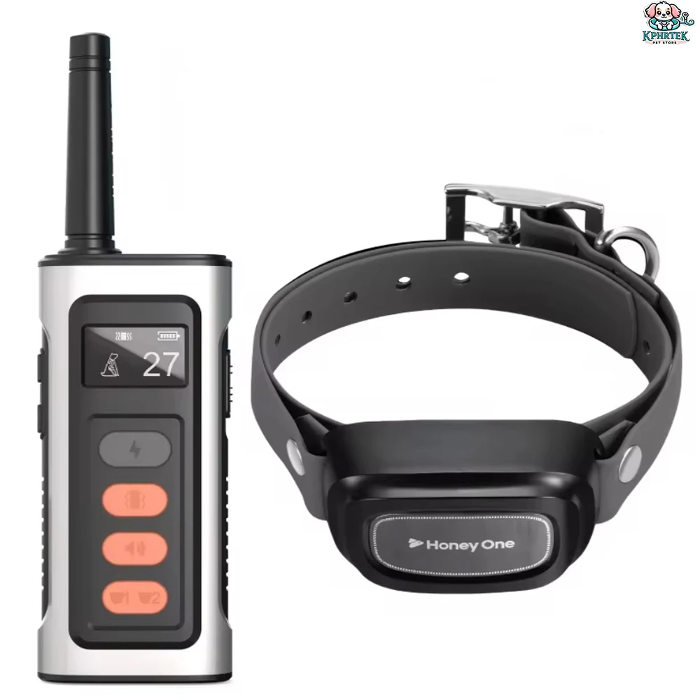 

For 1 Dog Long Range 1200m Dog Training Remote Control With Safe Beep + Vibration Modes Waterproof Collar