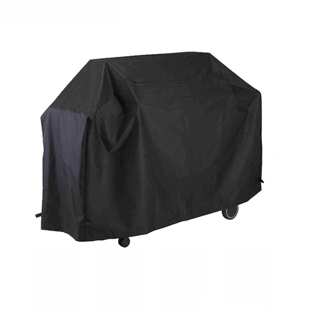 Housse de protection pour Barbecue, couverture de protection pour BBQ d'extérieur, étanche à la poussière, robuste, ronde, noire, contre la pluie