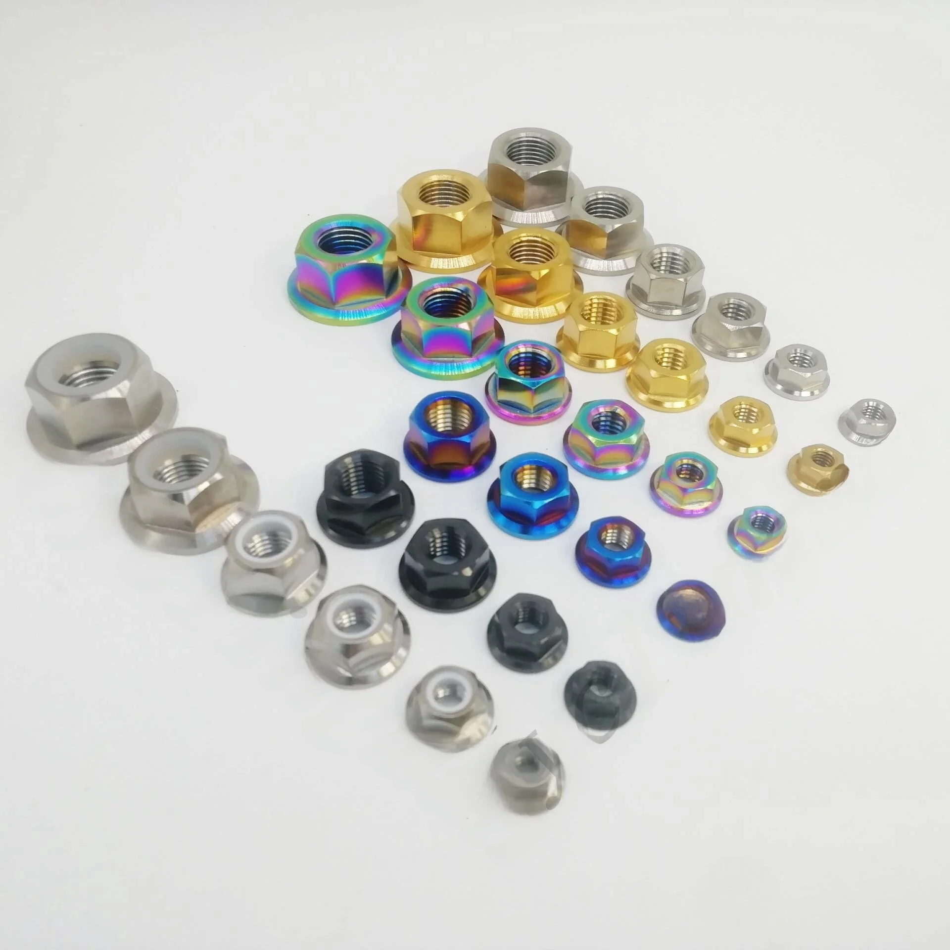 AliExpress CyclingMan Titanium M5 M6 M8 M10 M12 M14 Flange Nut Srew Bolts for Motorcycle Bicycle Bike