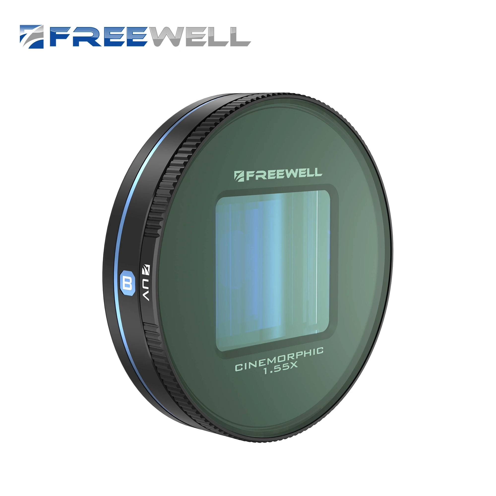 

Freewell 1.55x Blue/Gold Anamorphic Lens Compatible with Freewell Sherpa and Galaxy Cases - Advance Your Mobile Cinematography