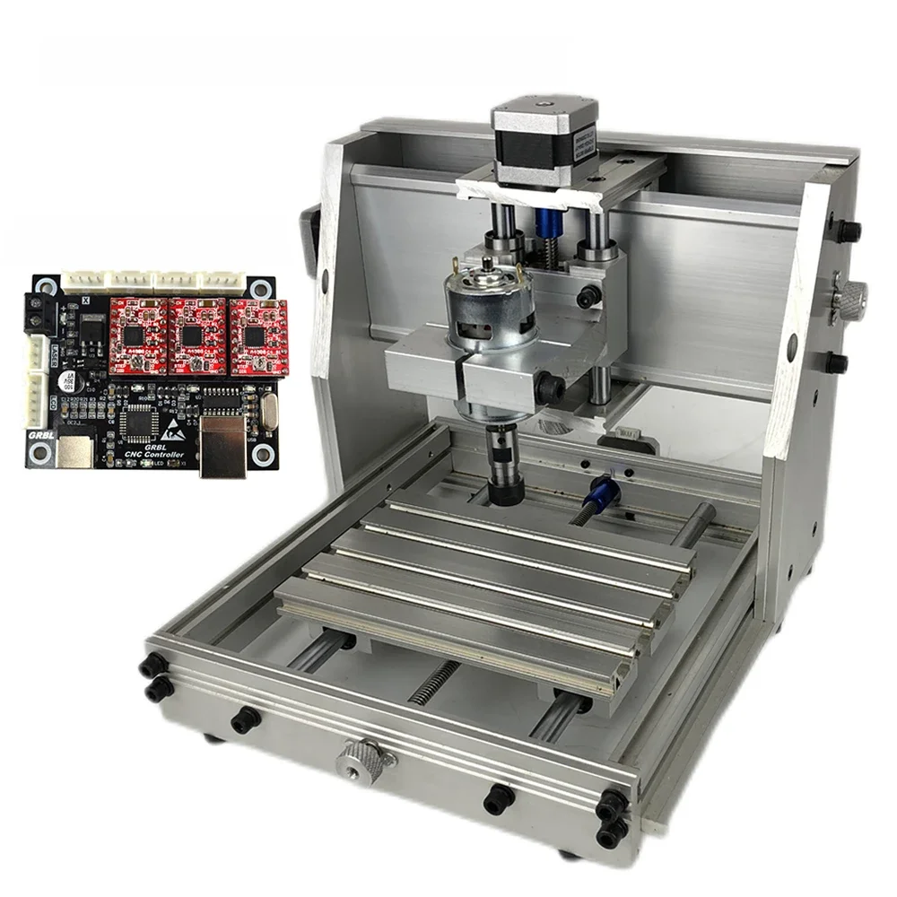 Aluminium Cnc 1712 Frame Kit 775 Spindel Motor Er11 Spantang Grbl Diy Cnc Hout Router Graveermachine Rack Slag 170X120X40Mm - afbeelding 2
