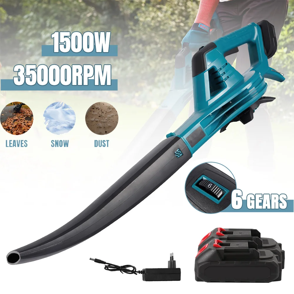 5500W Brushless Electric Air Blower 46000RPM Cordless Efficient Leaf Snow Dust Blowing High Powerful Tool For Makita 18V Battery