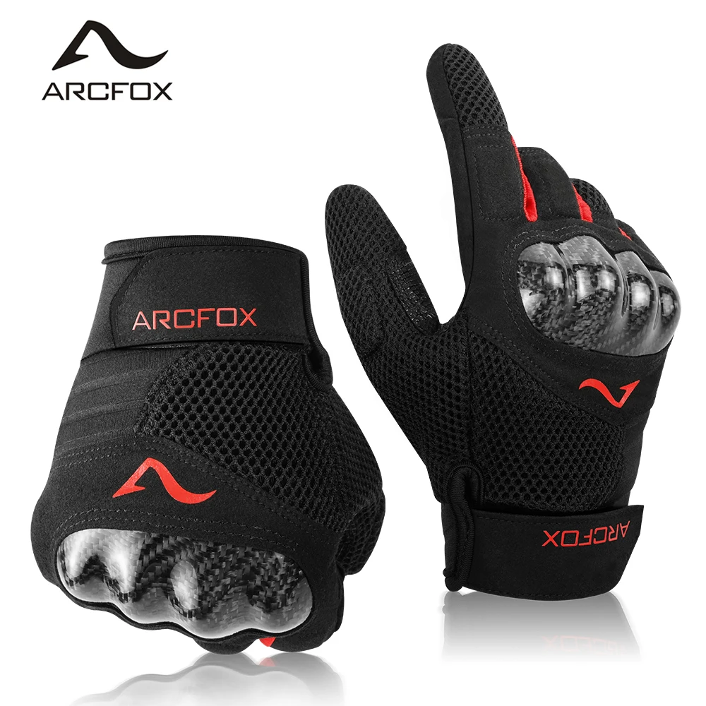 ARCFOX Motorcycle Gloves Carbon Shell Protective Riding Gloves for Ducati KTM Breather Touch Screen Motorcross Tactiacl Guantes