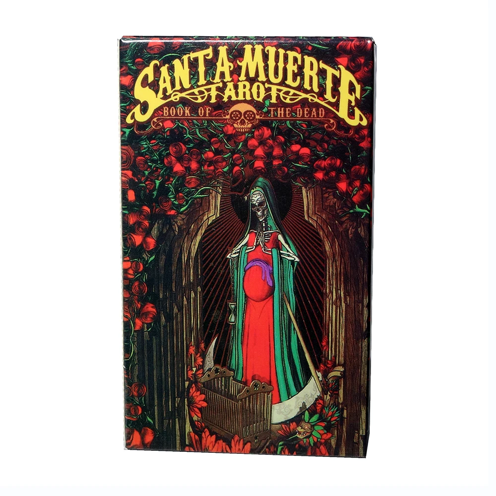 Russian Tarot Cards. Santa Muerte Divination Tarot Deck  Cards  for beginners with Russian version PDF guidebook