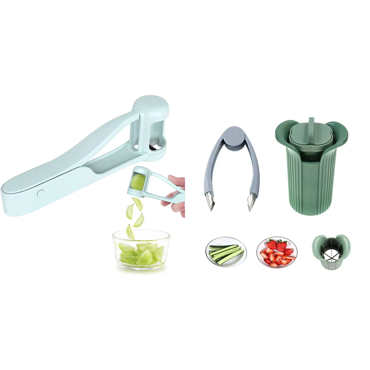 Grape Cutter,Strawberry Slicer & Grape Cutter,Strawberry Slicer, /Slicer For Toddlers Baby,Grape Cherry Tomato Strawberry Cutter