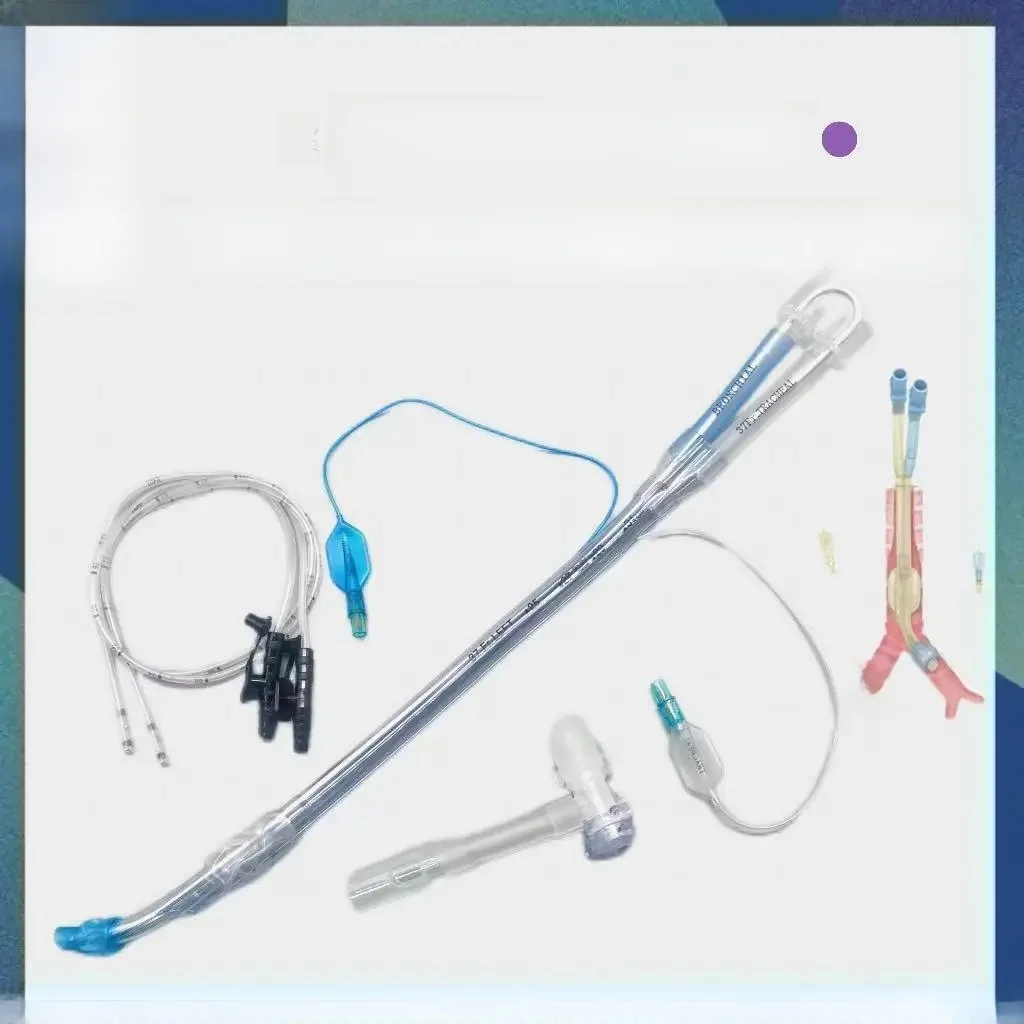 Dubbele Lumen Endobronchiale Buis Wegwerp Medische Chirurgische Verbruiksartikelen Endobronchiale Medische Kwaliteit PVC Links/Rechts Buis OLV - afbeelding 2