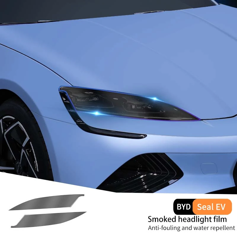 

For Byd Seal EV 2025 Car Smoked Headlight Film TPU Waterproof Protector Case Scratch Wear resistant Exterior Accessories Sticker