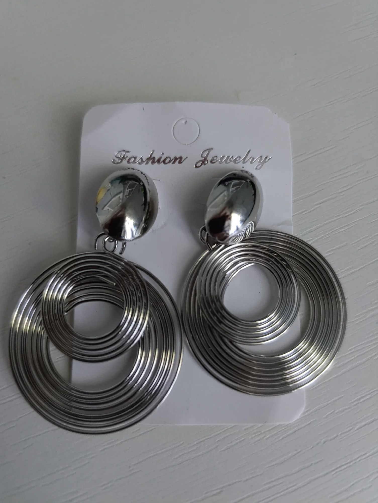 Double Circle Dangle Earrings photo review