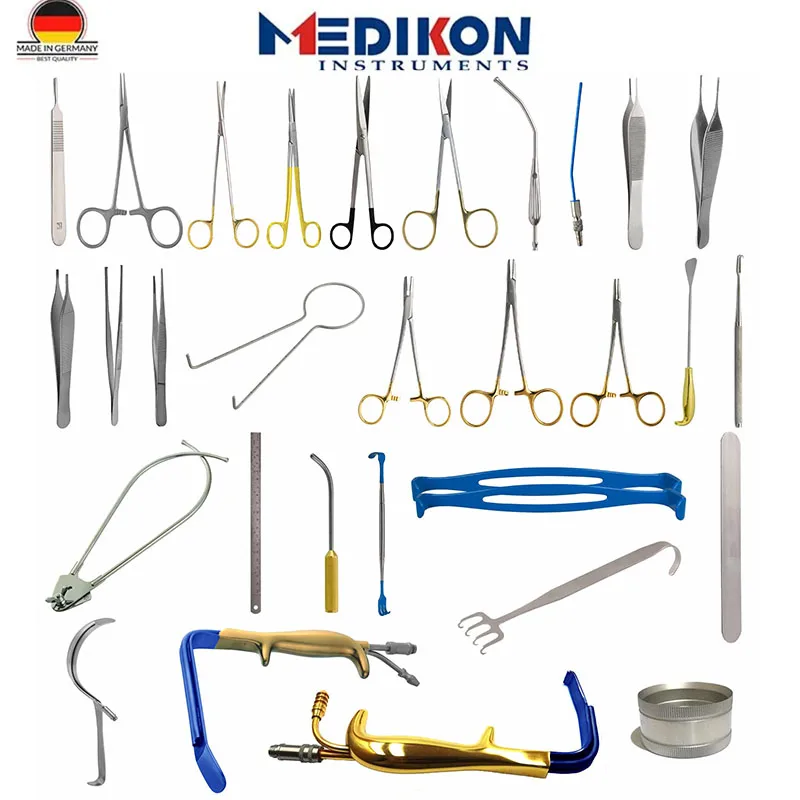 

48 Pieces Breast Augmentation surgery instruments Set-B plastic mammoplasty rhinoplasty beauty reduction retractor scissors set