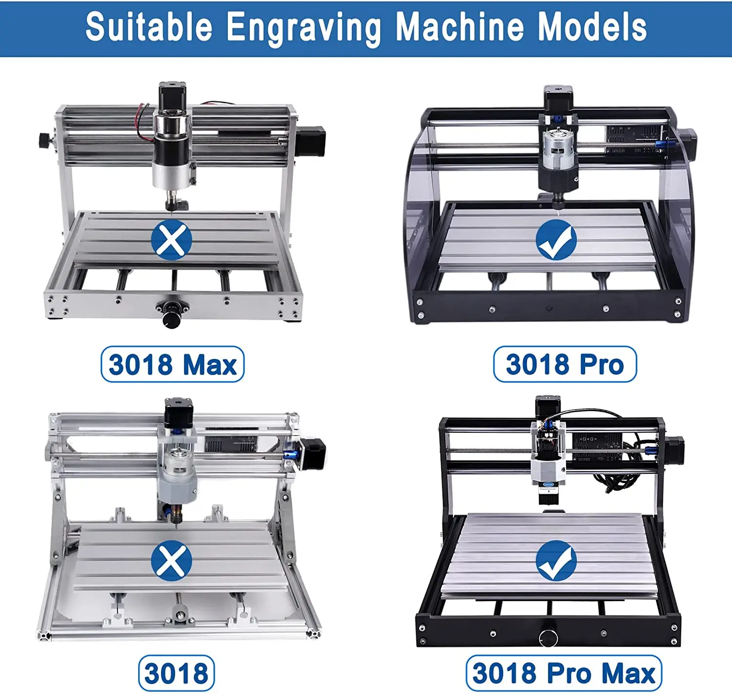 Yofuly CNC 3018 Y-Axis Extension Kit for 3018 to 3040 Engraver with 2 Limit Switches