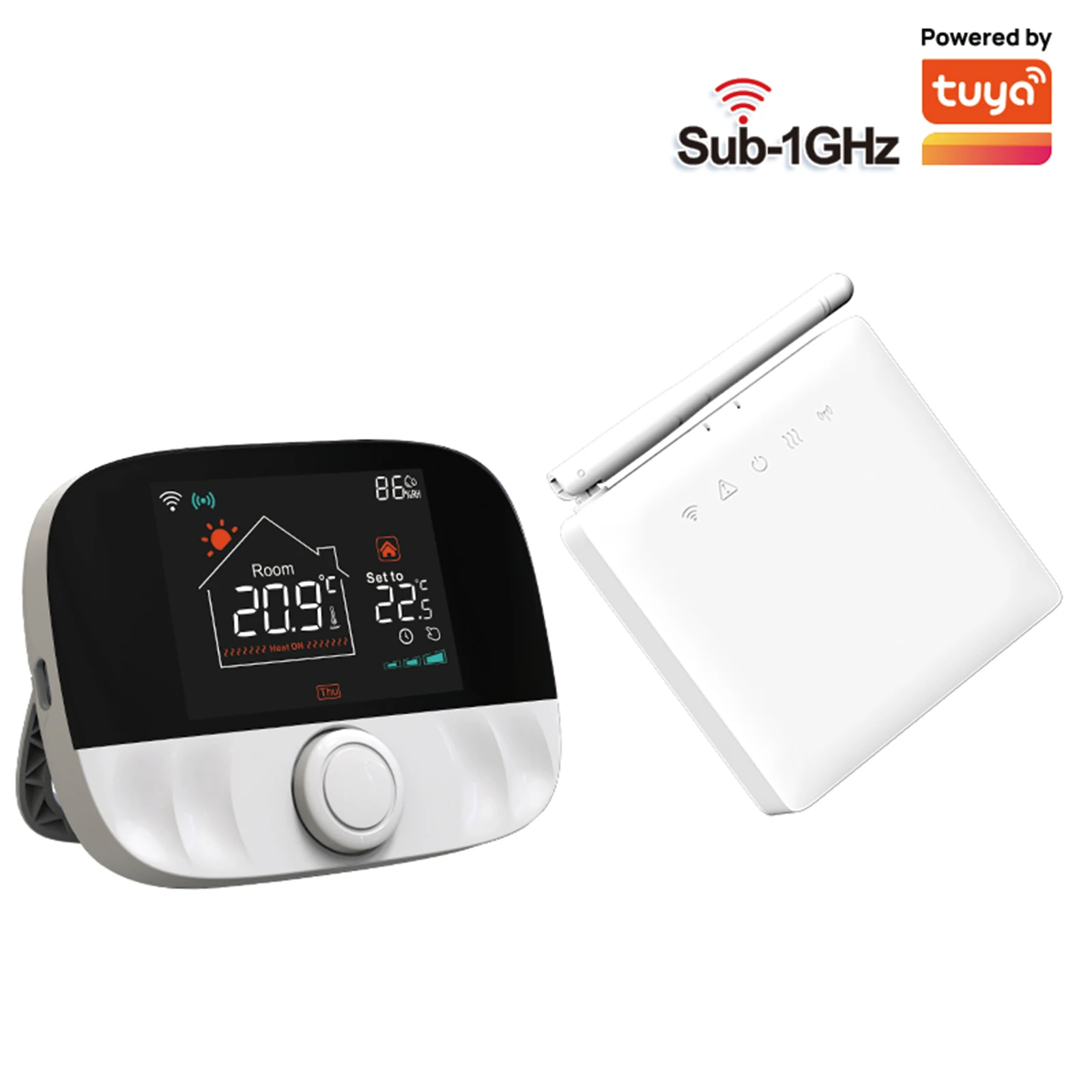 Qiumi Wireless Programmable Room Thermostat Full Control Over Your Boiler And Hot Water From Anywhere, Save Energy