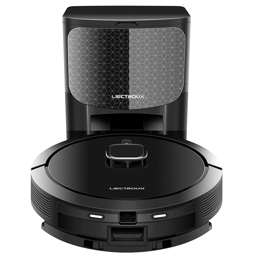 Aspiradora robot Liectroux G7, 6500 Pa de potencia de succión, navegación láser, función de aspiración y fregado 2 en 1, batería de 5200