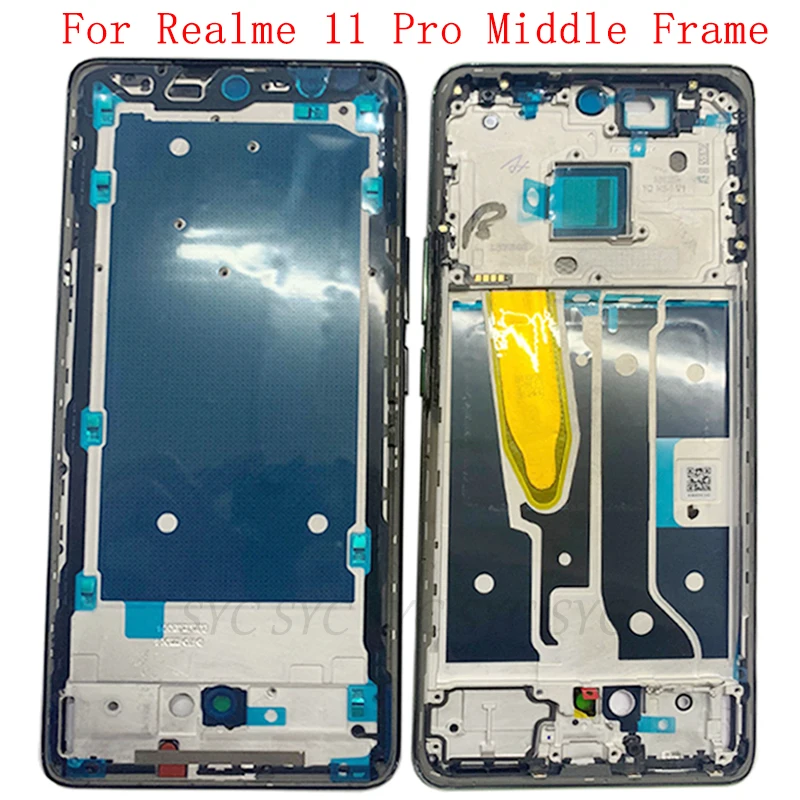 Middle Frame Housing LCD Bezel Plate Panel For Realme 11 Pro+ 11 Pro Phone Metal LCD Frame Repair Parts