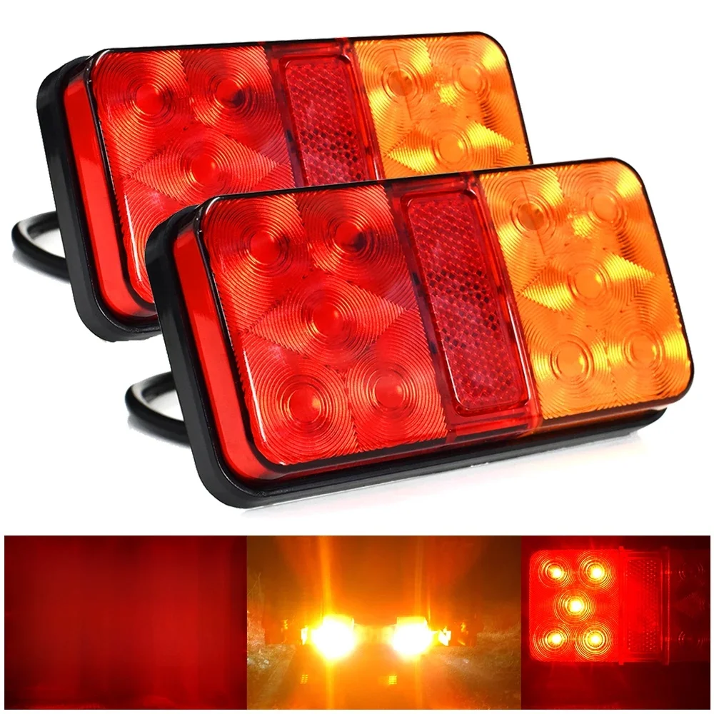 Ultra lumineux 12V voiture LED queue clignotant frein feu de recul pour pick-up remorque feu arrière étanche