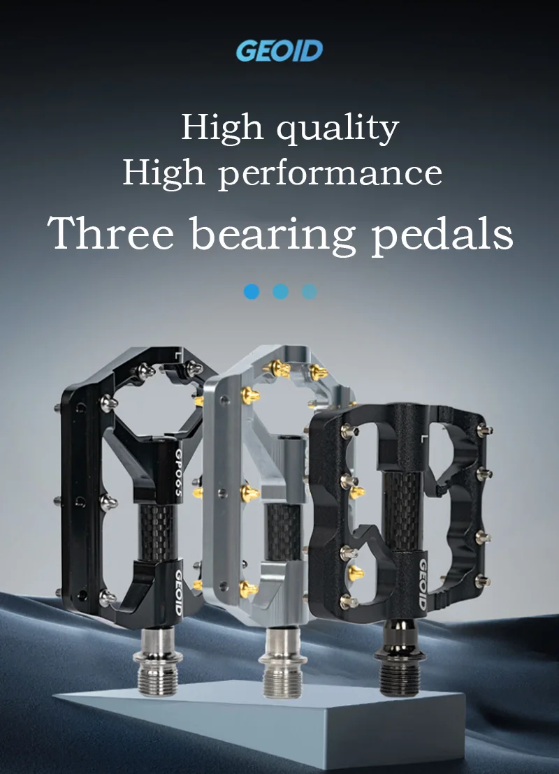 Magene GEOID bicycle lightweight aluminum alloy triple bearing structure pedal suitable for MTB road bicycle pedal parts widened