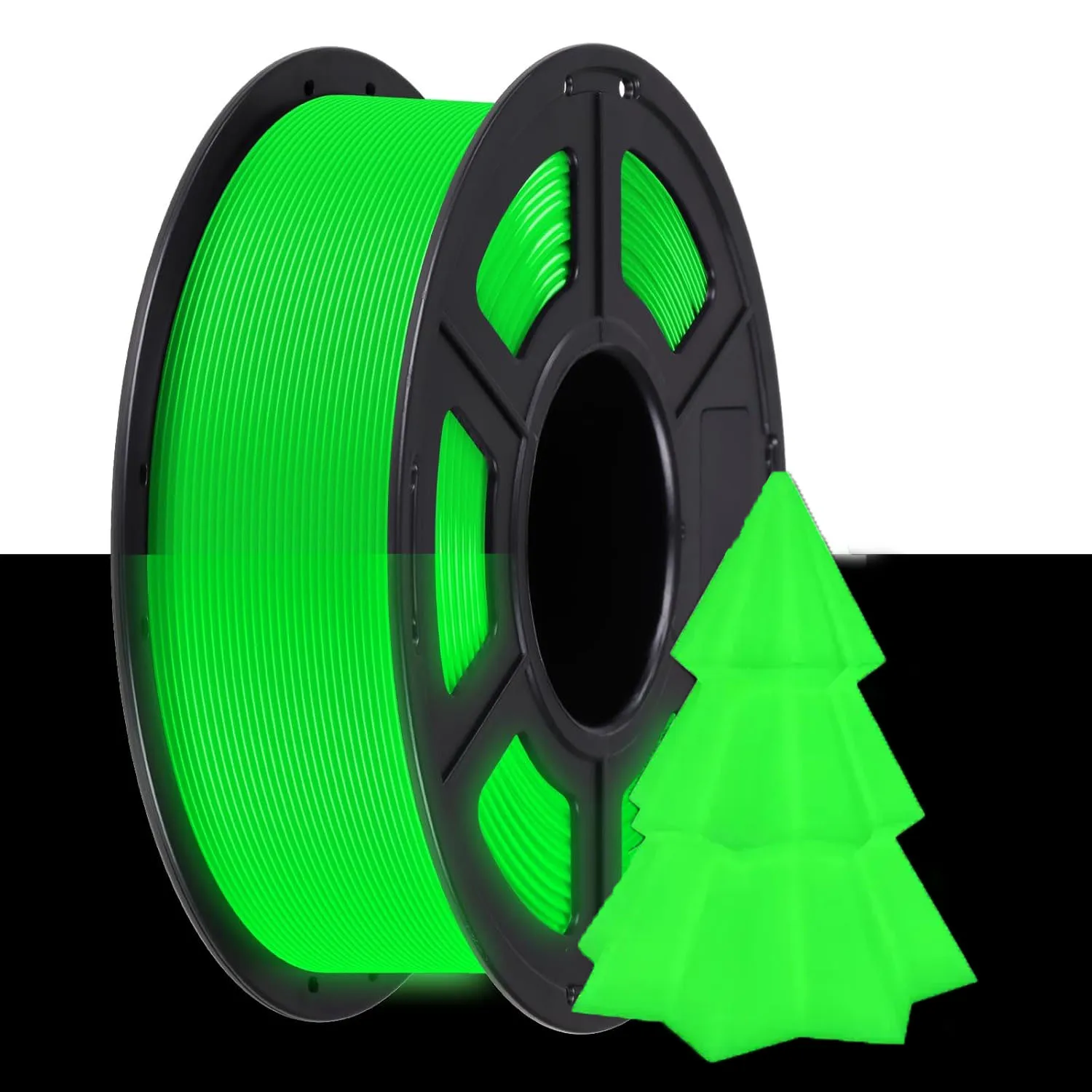 

Glow in The Dark Filament Multicolor,Green,250g, PLA Filament 1.75 mm, 3D Printer Filament Bundle